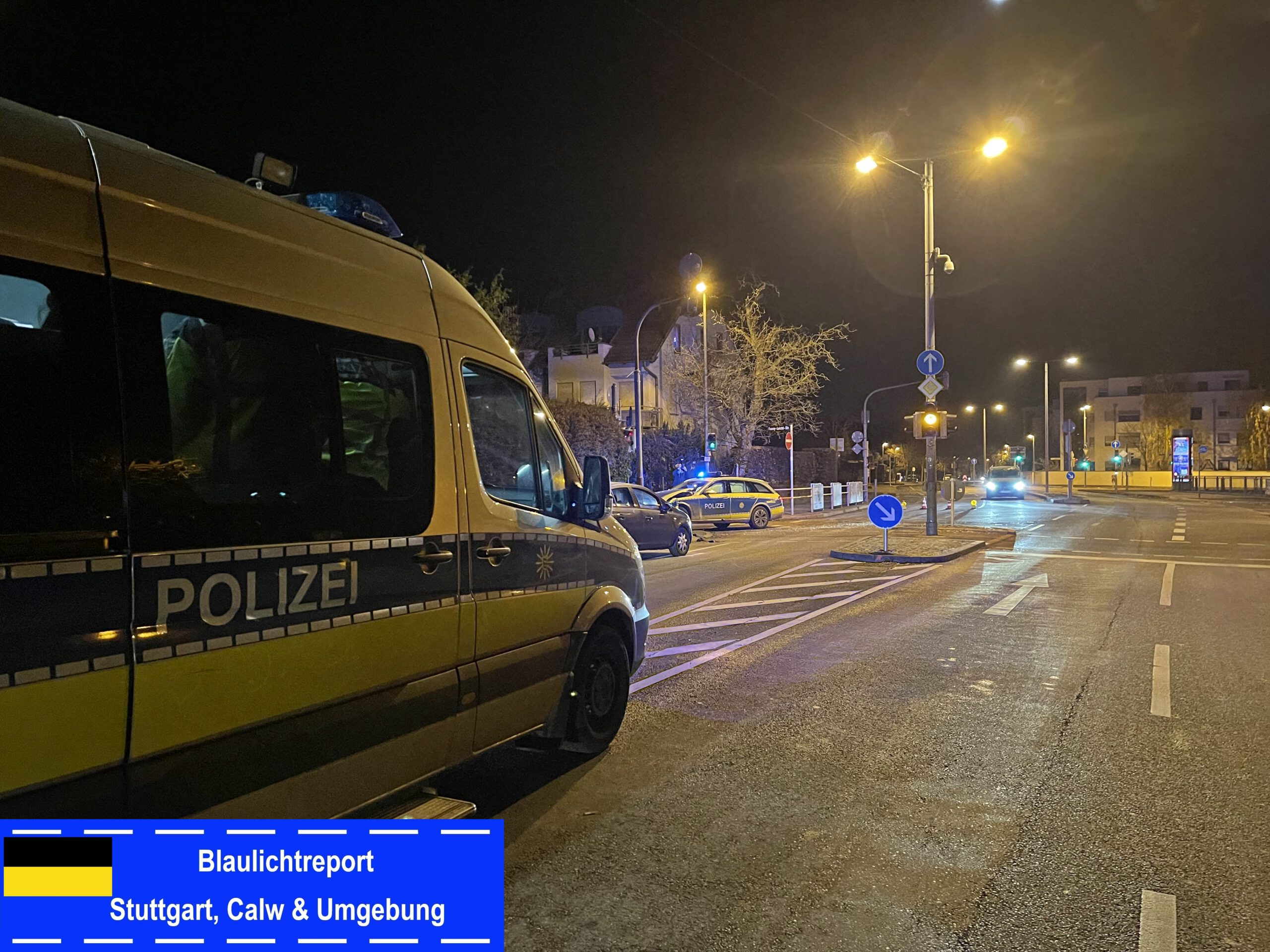 12.12.2022 – Stuttgart: Unfall mit Streifenwagen